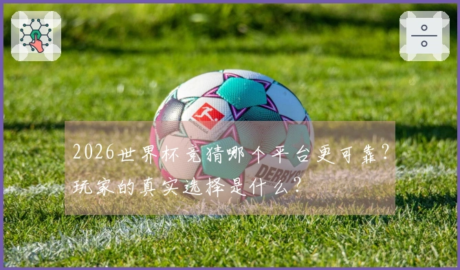 2026世界杯竞猜哪个平台更可靠？玩家的真实选择是什么？